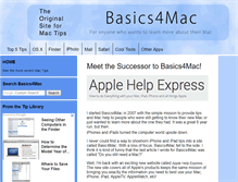 Tablet Screenshot of basics4mac.com